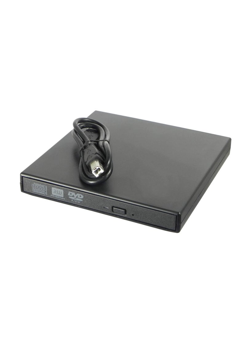 Generic - External CD DVD Drive USB 2.0 Slim Portable External CD-RW Drive DVD-RW Burner Writer Player for Laptop Notebook PC Desktop Computer - Image 1