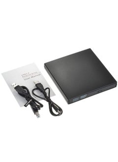 External CD DVD Drive USB 2.0 Slim Portable External CD-RW Drive DVD-RW Burner Writer Player for Laptop Notebook PC Desktop Computer