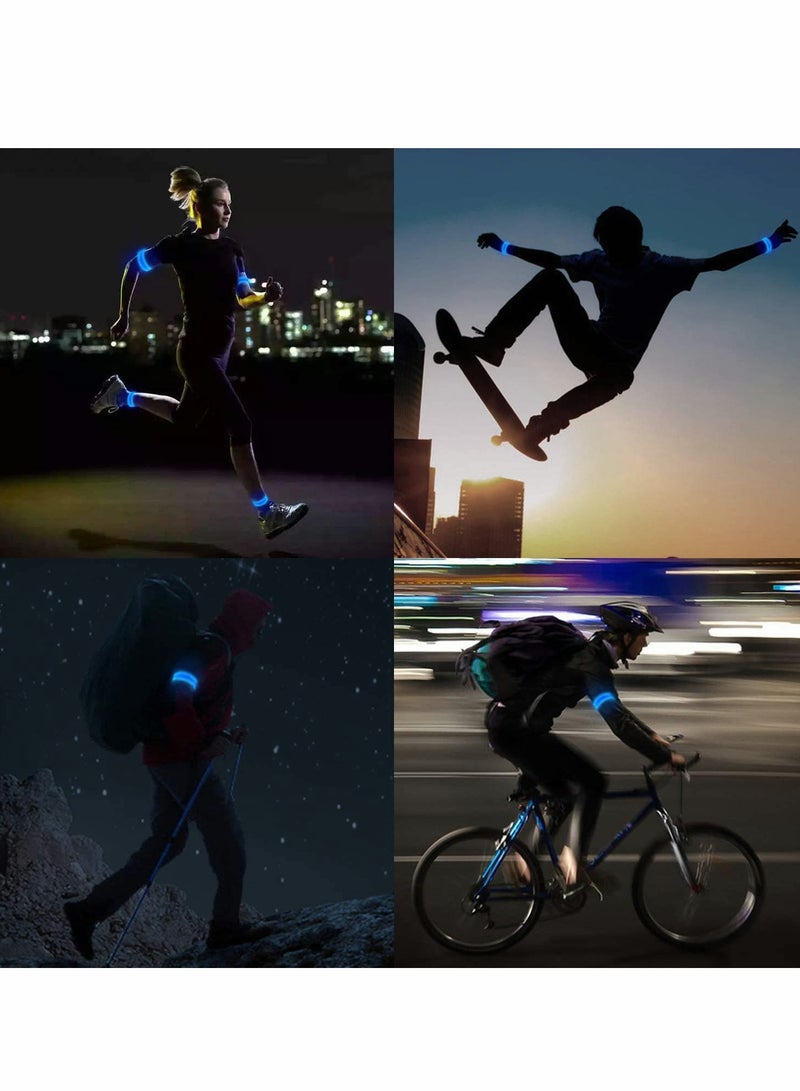 Rechargeable LED Armband, Flashing Reflective Led Safety Armband Light-up Armband Glow Sports Led Bracelet for Night Running, Jogging, Cycling, Dog Walking and Outdoor Exercise & Activities
