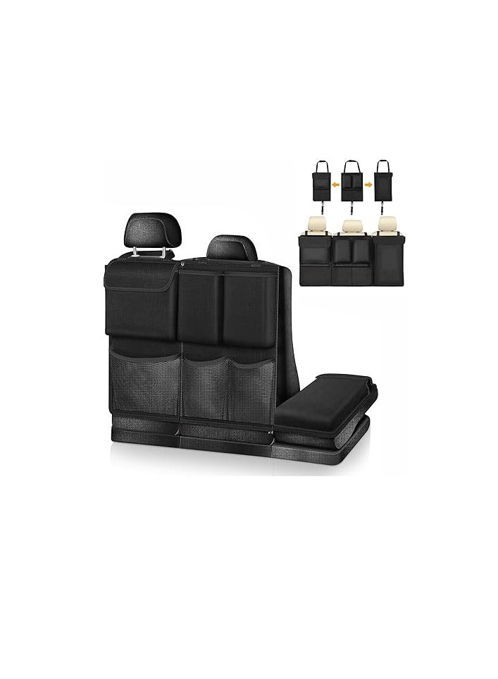 Cool Baby COOLBABY Car Trunk Storage Bag Car Trunk Organizer Bag Detachable Multi-Pocket Car Storage Bag Seat Back Protector Bag with Zipper Waterproof Durable Foldable Kids Travel Storage Bag - Image 1