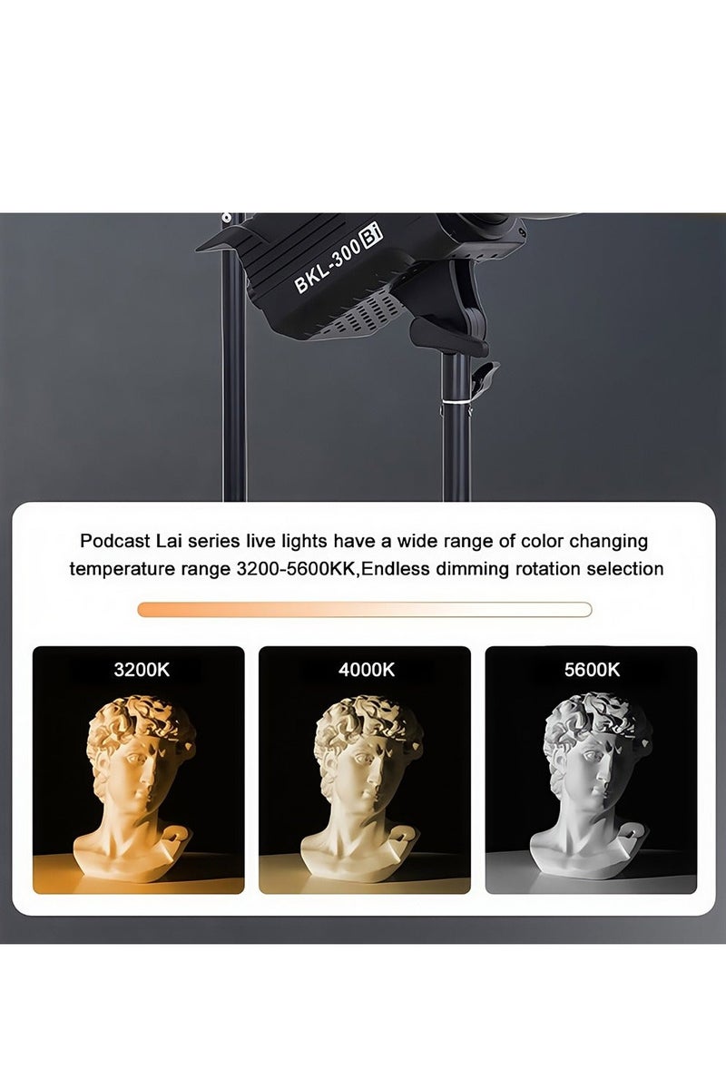 Glanfen Professional COB Photography Studio Lighting Kit,120W 2700-6500K Bi-Color Led Video Light with 60*90cm Softbox & Adjustable Stand for Photo/Video/Live Streaming - Image 3