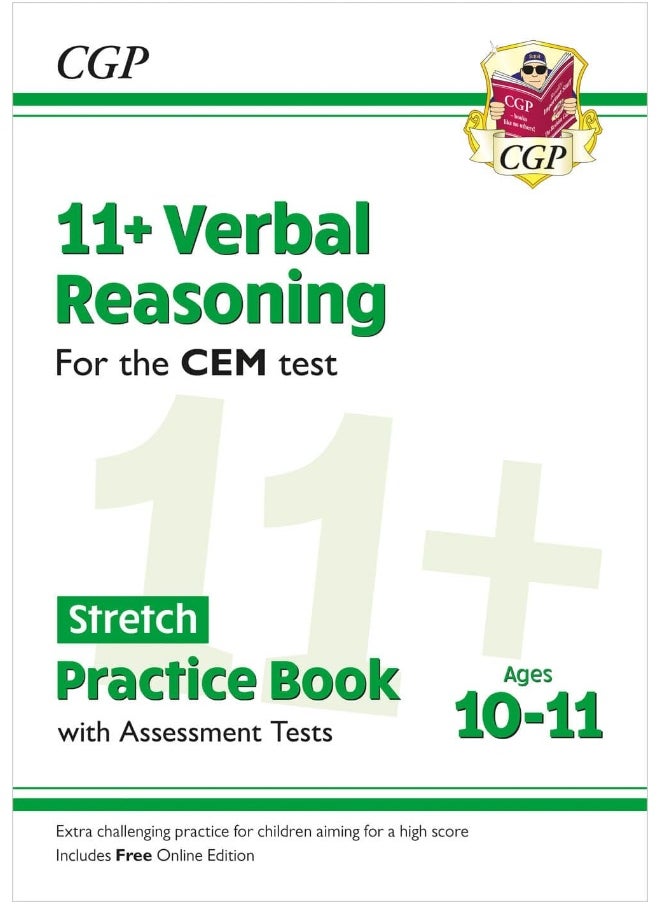 11+ CEM Verbal Reasoning Stretch Practice Book & Assessment Tests - Ages 10-11 (with Online Edition)  - Image 1
