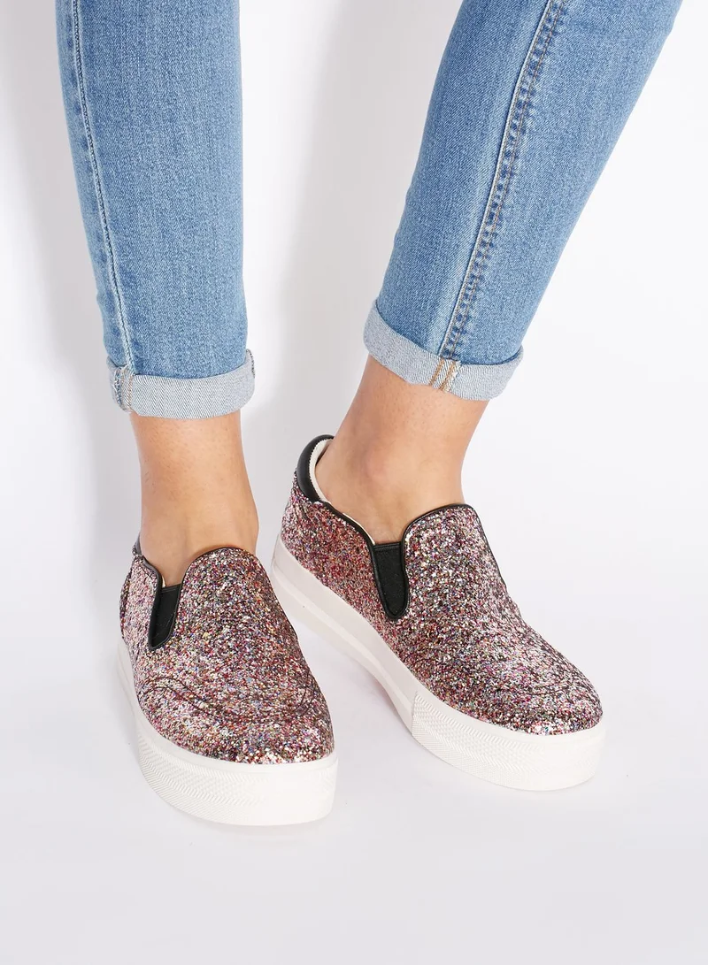 Ash Jungle Bis Glitter Slip Ons