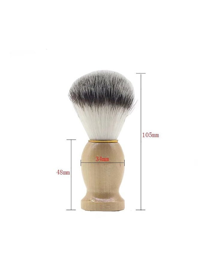 ccHuDE Men's Shaving Brush with Wood Handle Shave Brushes Shave Cream Brush for Men Hair Salon Tool - Image 4