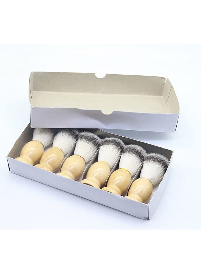 ccHuDE Men's Shaving Brush with Wood Handle Shave Brushes Shave Cream Brush for Men Hair Salon Tool - Image 5