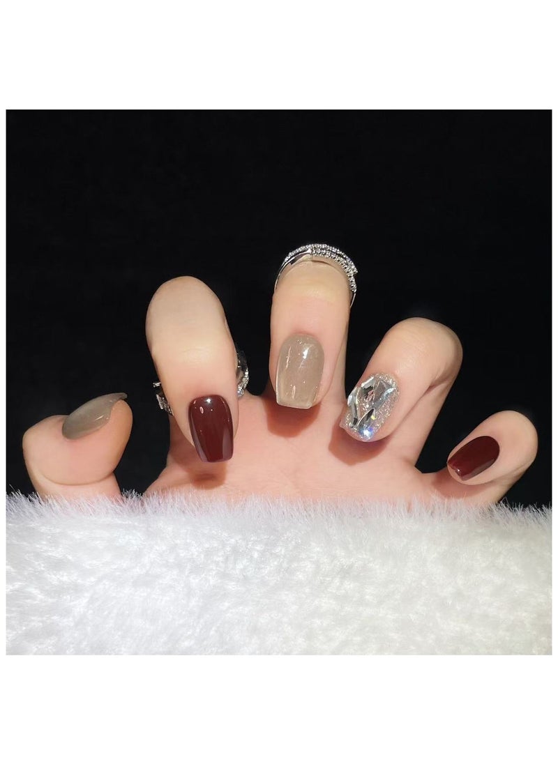 Binzo Beauty - Binzo Beauty Press On Handmade Nails, 10pcs,Nails Art , Acrylic Nails, False Nails - Image 1