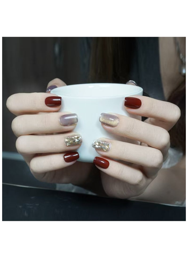 Binzo Beauty - Binzo Beauty Press On Handmade Nails, 10pcs,Nails Art , Acrylic Nails, False Nails - Image 1