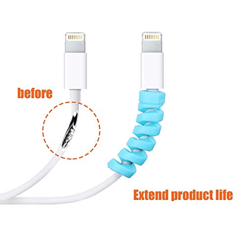 VEROX Charger Cable Protector for Type C Wires 1.5 Meter with 4 Pcs Spiral Winder| Cable Protectors for Wires Earphone Data Cable Charging Cord Cover - Image 4