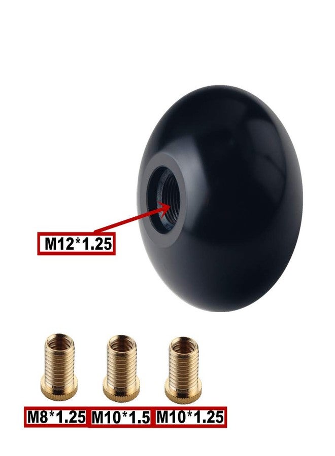 DEWHEL Sphere Shift Knob 5 Speed Velocity Short Throw Shifter 200 Gram Weighted Aluminum M12x1.25 M10x1.5 M10x1.25 M8x1.25 Black - Image 4