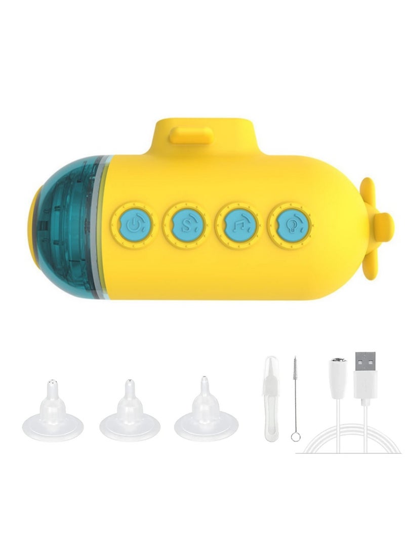Generic Electric Baby Nasal Aspirator , Rechargeable Baby Nasal Sucker with 3 Different Nose Tips, Music, Light .Low Noise, Back-Flow Prevention Baby Nose Cleaner  - Image 1