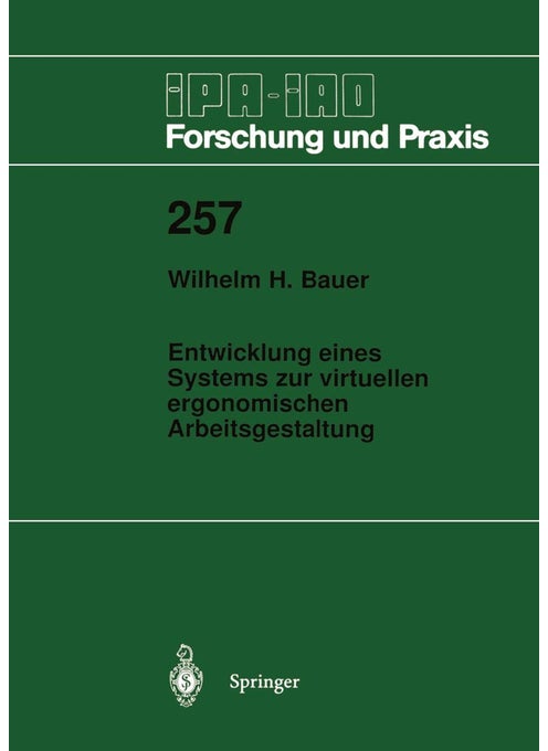 Entwicklung eines Systems zur virtuellen ergonomischen Arbeitsgestaltung