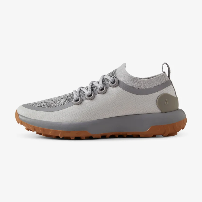 اول بيردز Women's Trail Runner - Medium Grey (Rugged Khaki Sole)