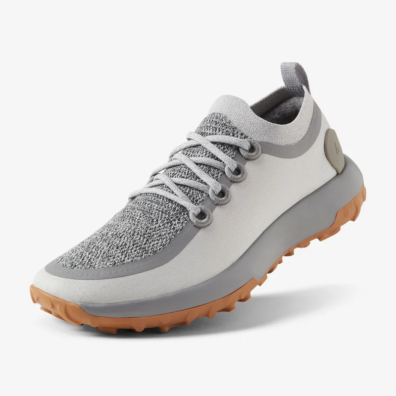 اول بيردز Women's Trail Runner - Medium Grey (Rugged Khaki Sole)
