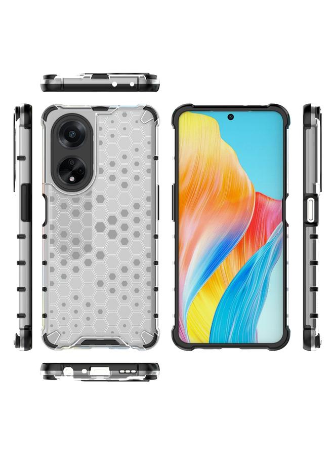 اس-توب جراب هاتف OPPO A98 5G / A1 5G جراب هاتف Honeycomb مقاوم للصدمات - Image 4