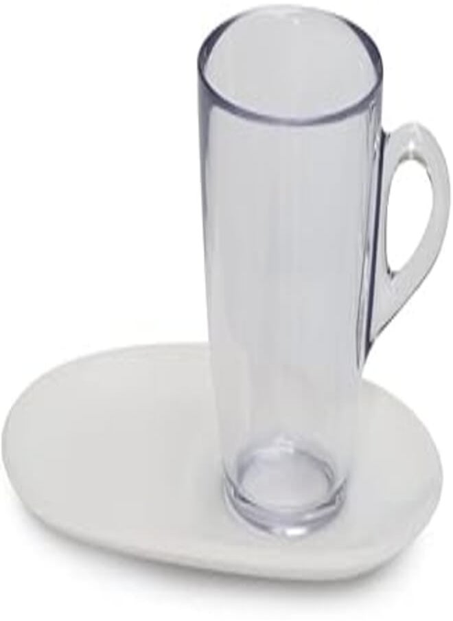 Pangea set 2 Mug Cups with Saucers - Clear - pzsku/Z09CB995E66A46E43AD95Z/45/_/1723237057/166b290c-056a-43df-93d4-225e5de516a4