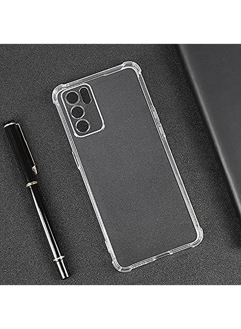 Theodor Oppo Reno 6 Pro 5G Clear Case, Shock-Absorption TPU Cell Phone Cover with Reinforced Corners, Soft Flexible & Crystal Clear Protective Bumper Case - Image 2