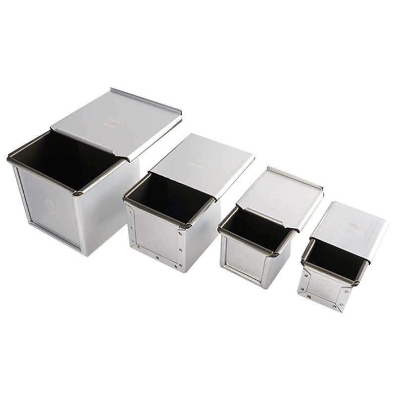 4/5/6/7.5/10/12Cm Square Non-Stick Mini Toast Box With Lid Non-Stick Small Toast Bread Mold - Image 5