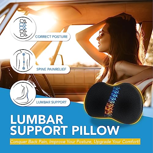 kingphenix Wedge Car Seat Cushion: Memory Foam Truck Seat Cushion for Car Seat Driver - Sciatica and Back Pain Relief - Enhancing Driving Comfort -Black - Image 4