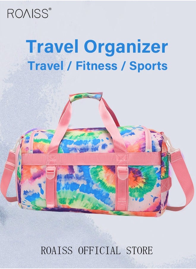 roaiss - New Trend Travel Duffel Bag Sports Gym Tote Bag Shoulder Crossbody Overnight Bag for Women Men Weekender Labor Delivery Bag - Image 1