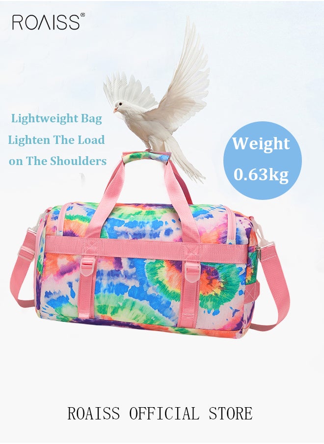 roaiss - New Trend Travel Duffel Bag Sports Gym Tote Bag Shoulder Crossbody Overnight Bag for Women Men Weekender Labor Delivery Bag - Image 1