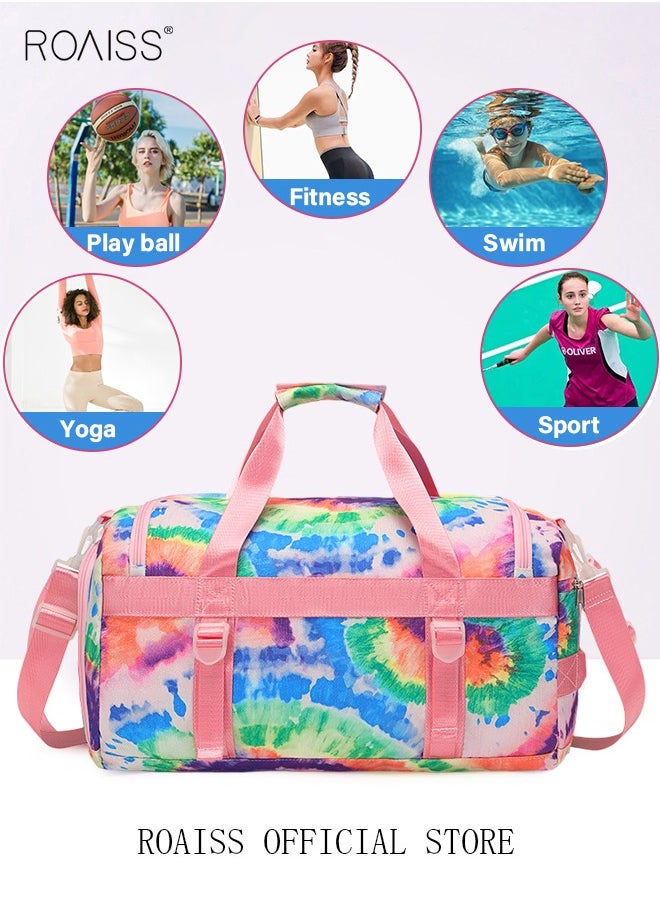 roaiss - New Trend Travel Duffel Bag Sports Gym Tote Bag Shoulder Crossbody Overnight Bag for Women Men Weekender Labor Delivery Bag - Image 1