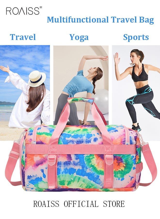 roaiss - New Trend Travel Duffel Bag Sports Gym Tote Bag Shoulder Crossbody Overnight Bag for Women Men Weekender Labor Delivery Bag - Image 1
