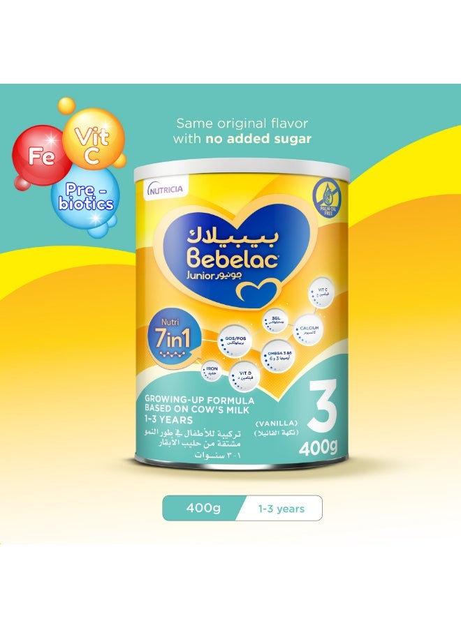 Bebelac Nutri 7in1 Stage 3 Growing Up Formula From 1 To 3 Years 400g