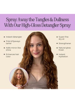 INH Emergency Revival Spray | Leave In Conditioner Spray | Hair Shine & Detangler Spray For Frizz Control & Dry, Damaged Hair | Smoothing & Volumizing Mist With A Gloss Finish | Travel Size, 4Oz  - Image 2
