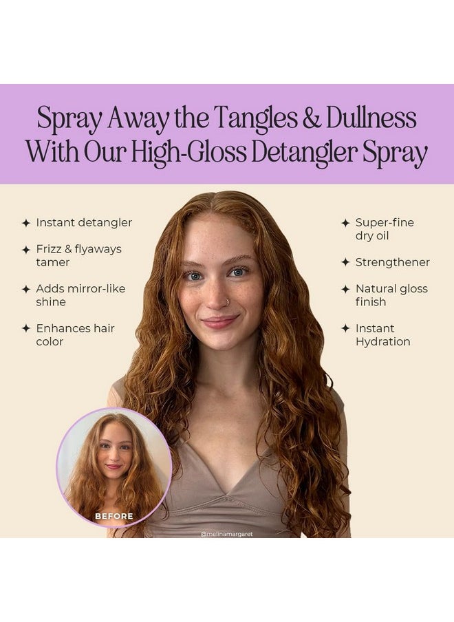 INH - Emergency Revival Spray | Leave In Conditioner Spray | Hair Shine & Detangler Spray For Frizz Control & Dry, Damaged Hair | Smoothing & Volumizing Mist With A Gloss Finish | Travel Size, 4Oz - Image 1