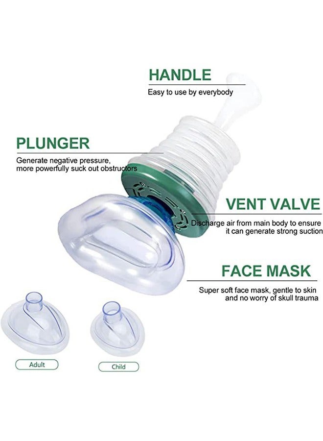 Ocean Choking Emergency Device, Professional Asphyxia First Aid Device for Adults and Children, Family Removal Device for Removing Blocked Objects Choking Emergency Aid Device Rescue Device  - Image 2