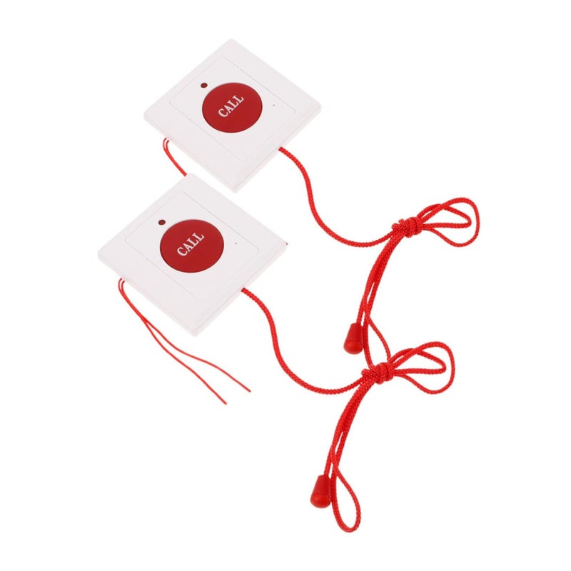 Wall Mounted Emergency Pull Cord Alarm System 2 Pack Easy Installation for Elderly Patient Care - Image 2