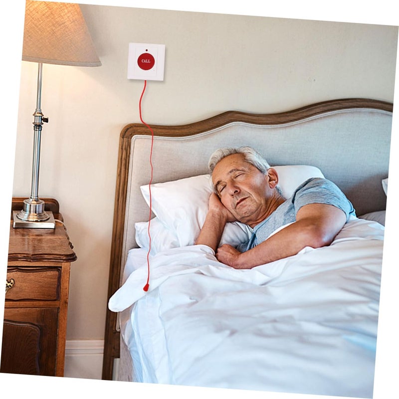 Wall Mounted Emergency Pull Cord Alarm System 2 Pack Easy Installation for Elderly Patient Care - Image 5