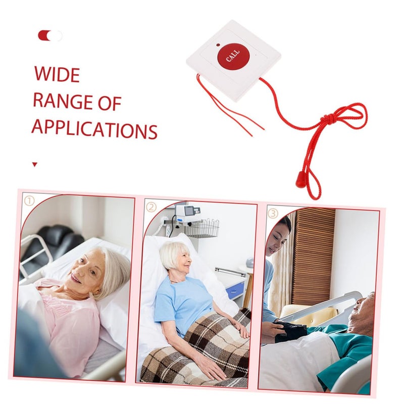 Wall Mounted Emergency Pull Cord Alarm System 2 Pack Easy Installation for Elderly Patient Care - Image 4