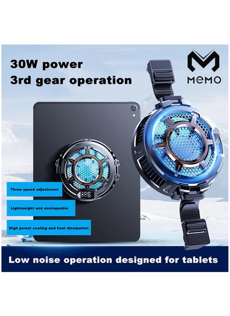 Memo Memo CX05 Tablet Magnetic Gaming Cooler Tablet iPad Radiator Mute And Maximum Cooling Fan Temperature Display  - Image 2