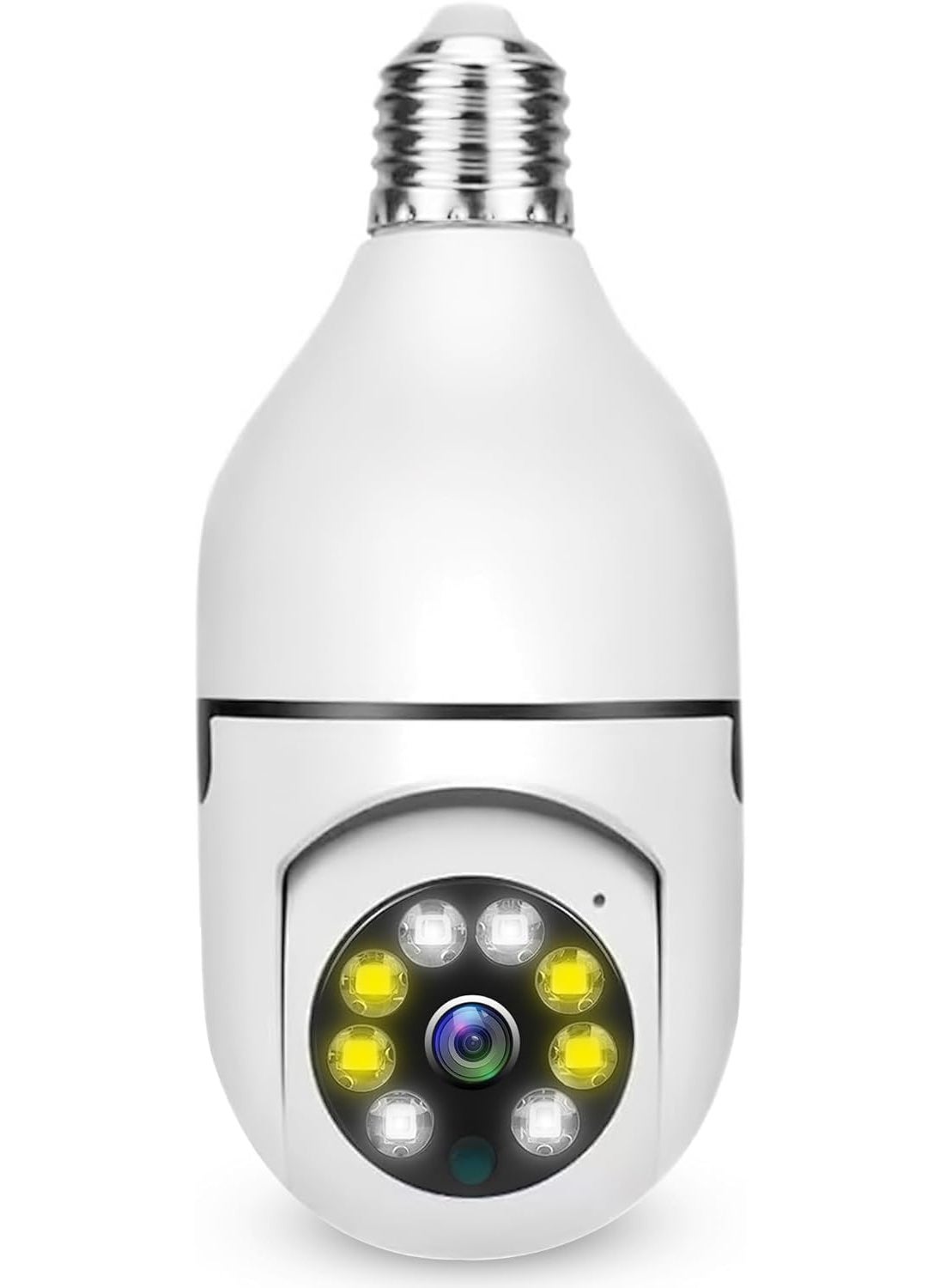 RJ RJ Bulb Camera - Indoor Camera with Motion Detection, WiFi Camera, Live-Stream & Recording - 360 Camera, 2 Way Audio, Indoor Security Camera, Pet Camera - Baby Camera Monitor  - Image 1