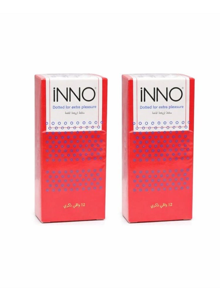 واقي ذكري 3*1 محدد مضلع منقط – 12حبة (2 علبة)