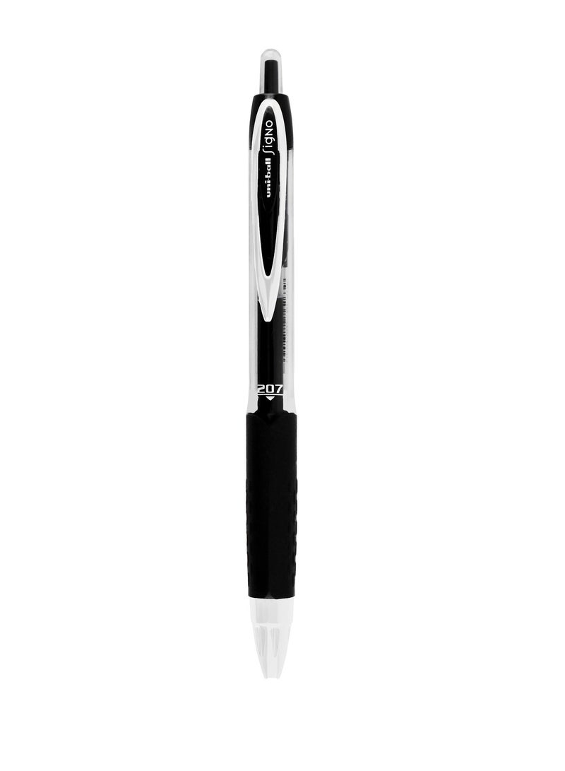 Uniball 1-Piece Signo 207 Rollerball Pen 0.7mm Tip Black Ink - Image 1