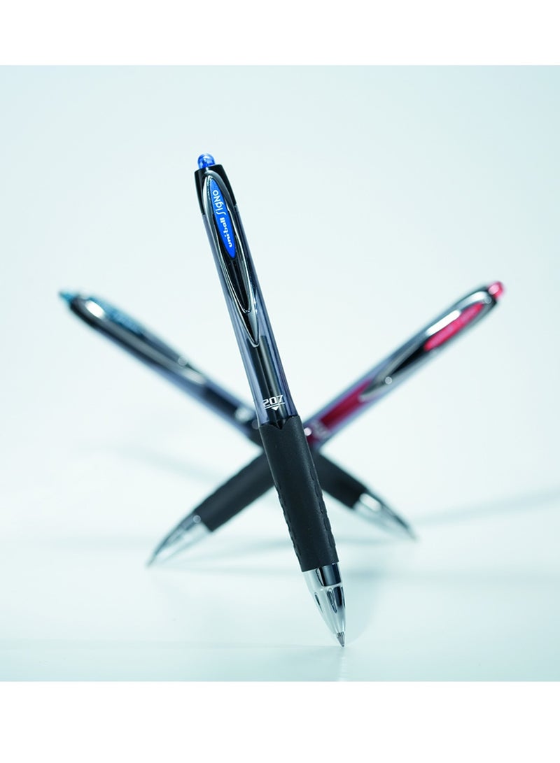 Uniball 1-Piece Signo 207 Rollerball Pen 0.7mm Tip Black Ink - Image 3