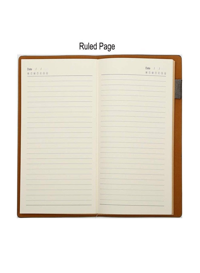 Viva Tycoon Premium Planner A5 Notebook 40 Sheets X 2 Books Includes Ruled+Plain+Dotted and Perforated Pages (TAN) - Image 4