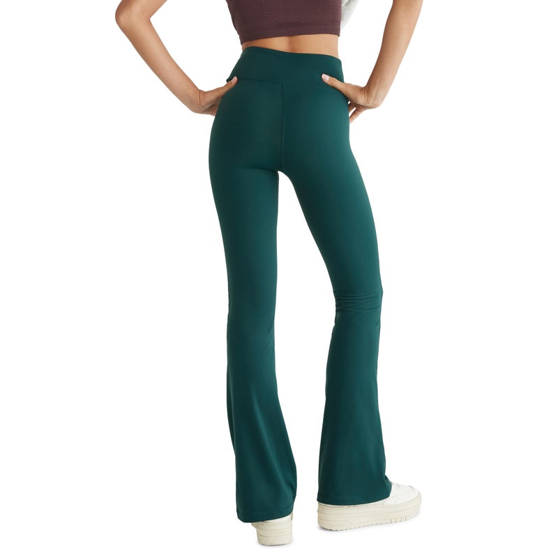 Aeropostale Airsoft High-Rise Cinched Flare Legging, Ponderosa Pine, Small - Image 2
