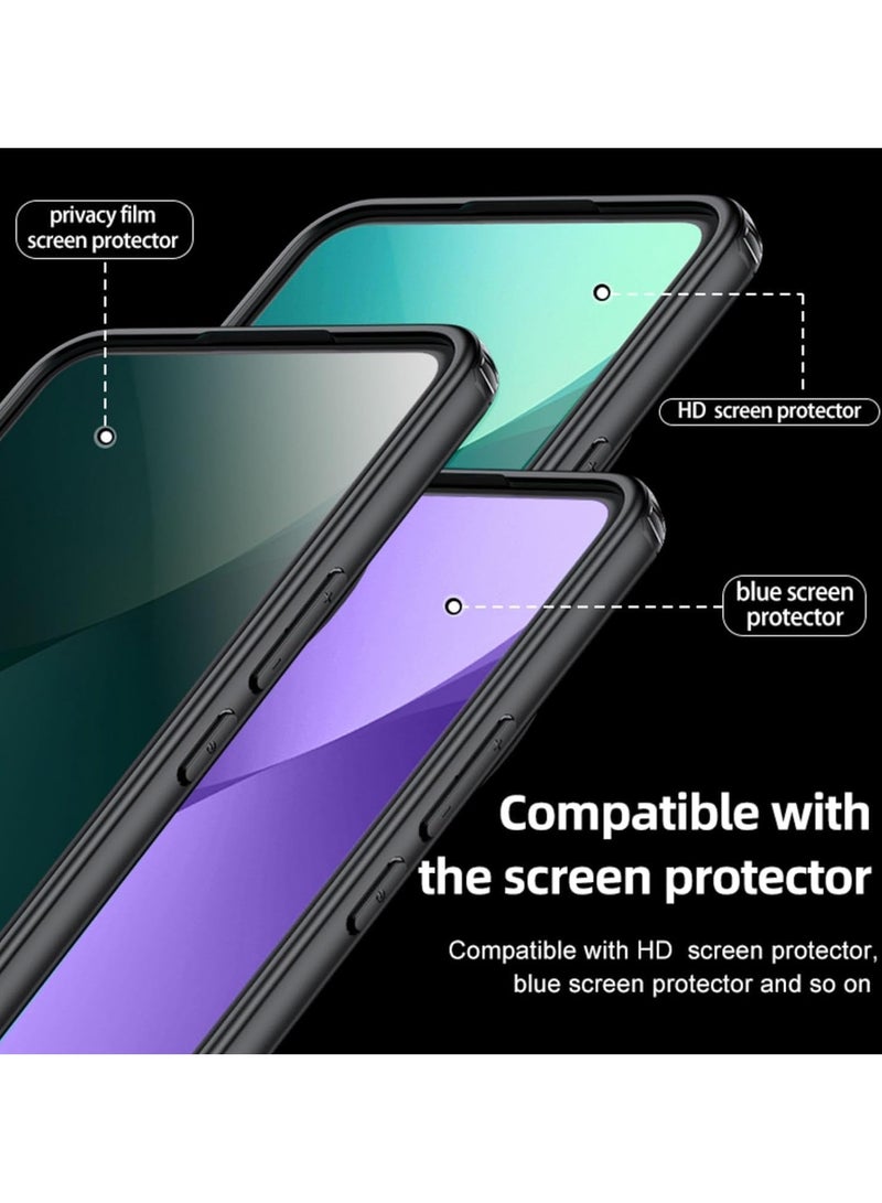 عام حافظة متوافقة مع شاومي 14 الترا ، حافظة شفافة متجمدة غطاء نحيف ، غلاف ممتص الصدمات للبشرة لهاتف شاومي 14 الترا - Image 3