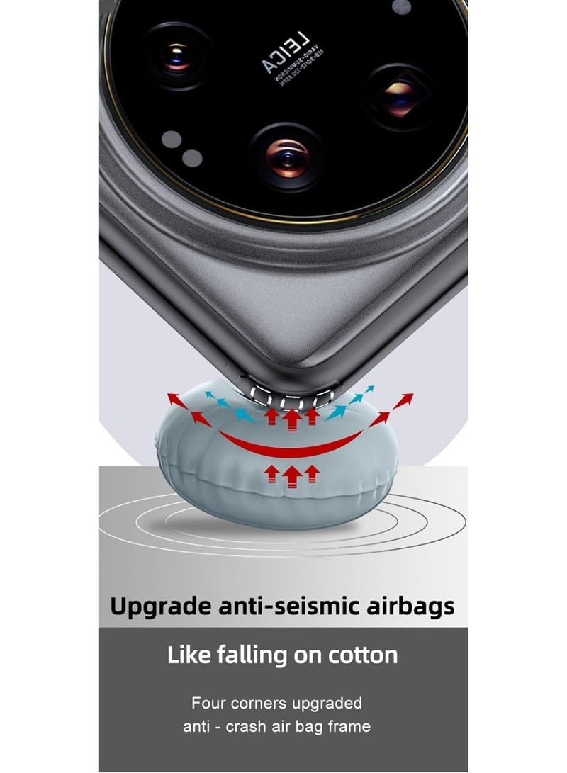 عام حافظة متوافقة مع شاومي 14 الترا ، حافظة شفافة متجمدة غطاء نحيف ، غلاف ممتص الصدمات للبشرة لهاتف شاومي 14 الترا - Image 5