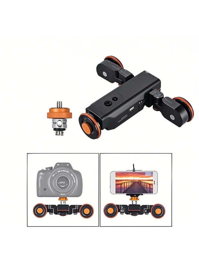 ANDOER L4 PRO Motorized Camera Video Dolly with Scale Indication Electric Track Slider Wireless Remote Control/1800mAh Rechargeable Battery 3 Speed Adjustable Mini Slider Skater for Canon Nikon Sony DSLR Camera iOS Android Smartphone, Black - Image 3