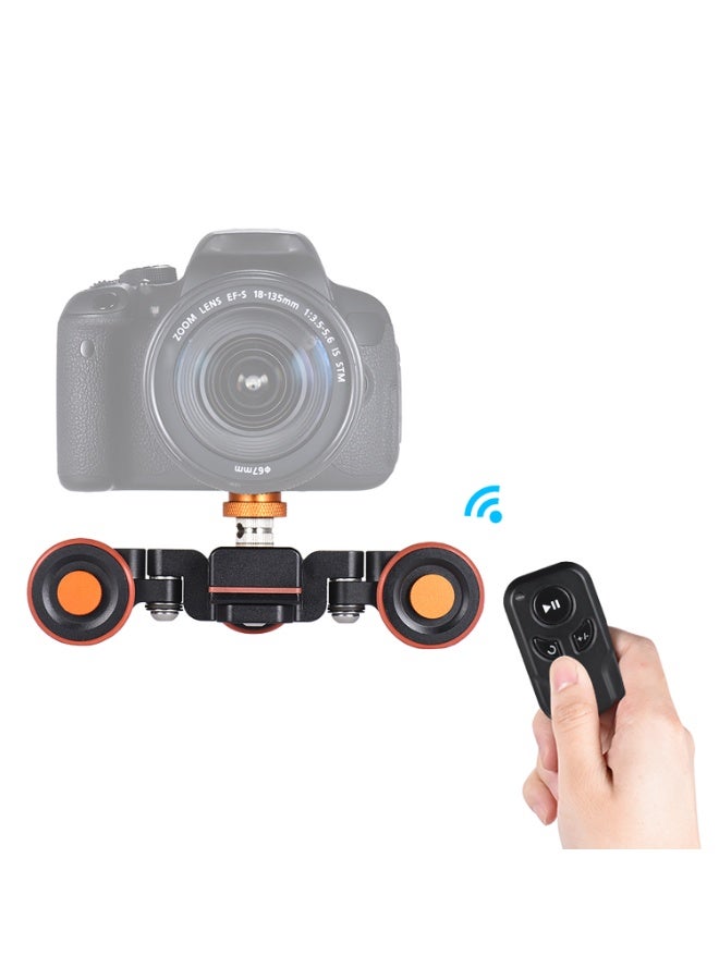 ANDOER L4 PRO Motorized Camera Video Dolly with Scale Indication Electric Track Slider Wireless Remote Control/1800mAh Rechargeable Battery 3 Speed Adjustable Mini Slider Skater for Canon Nikon Sony DSLR Camera iOS Android Smartphone, Black - Image 1