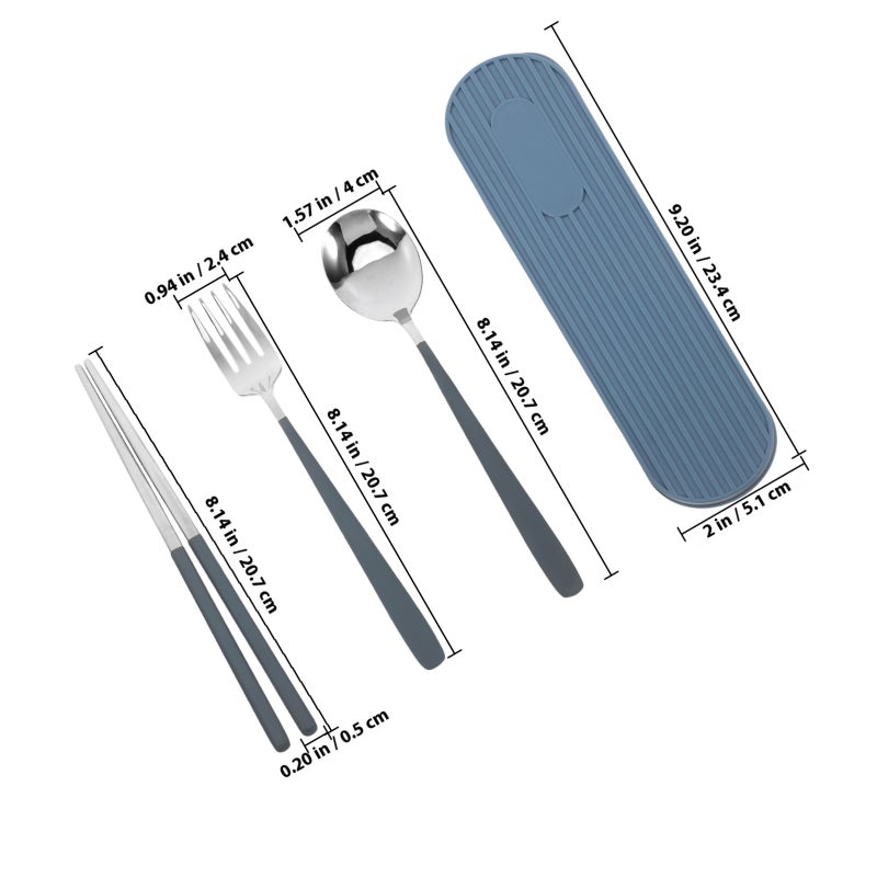 Travel Cutlery Kit, Compact Flatware for Camping and Outdoor Adventures, Easy to Clean - Image 2
