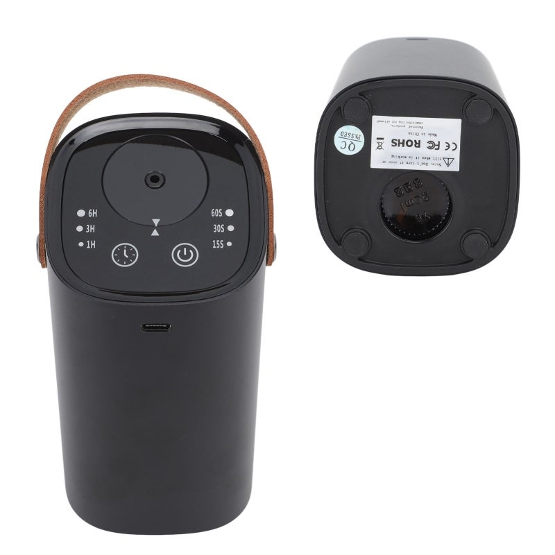Portable Aromatherapy Machine: Intelligent Touch Screen, USB Charging, Waterless Large Fog Volume - Long Lasting Aroma Essential Oil Diffuser for Car, Home, Office Use - Image 4