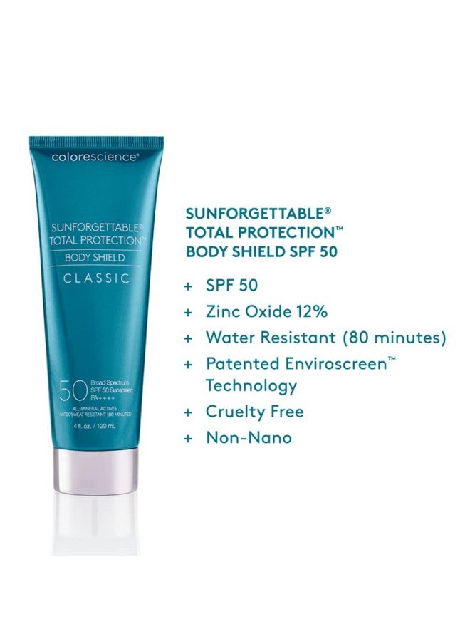 Colorescience Sunforgettable Total Protection Spf 50 Body Shield 4 Fl. Oz (Pack Of 1) - Image 4
