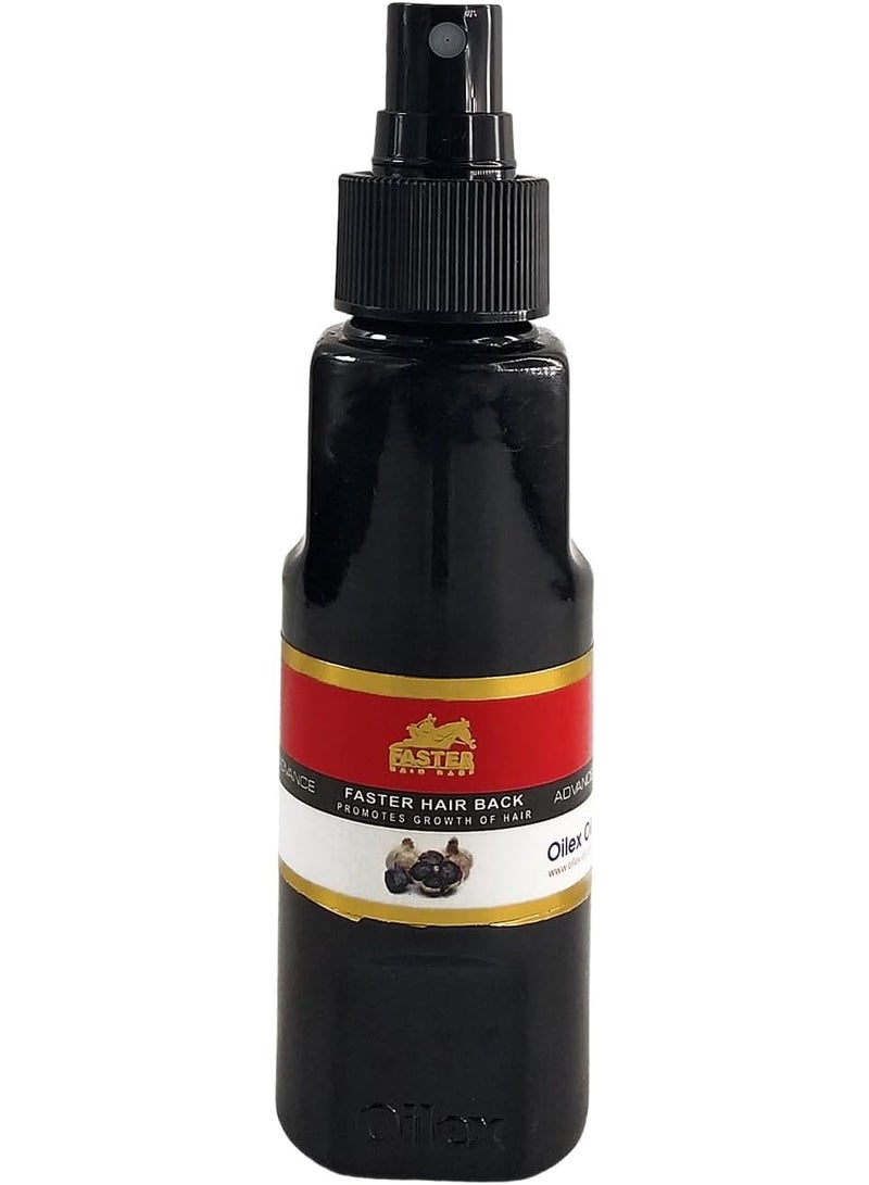 FasterS Faster Hair Back Black Garlic Advance Oilex Oil  - 100 Ml White - Image 5