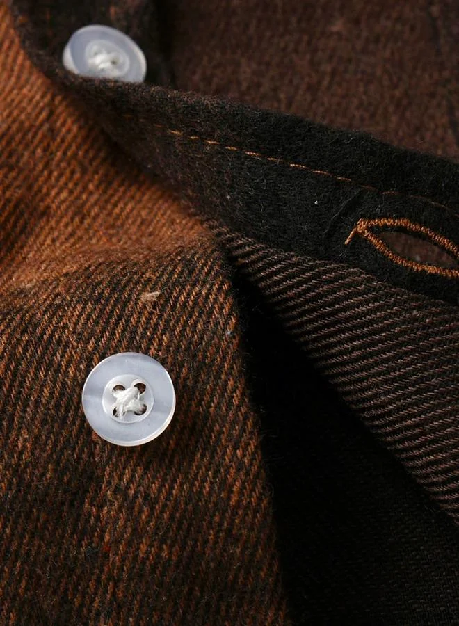 تايك تو قميص بطبعة مربعات وتفاصيل أزرار