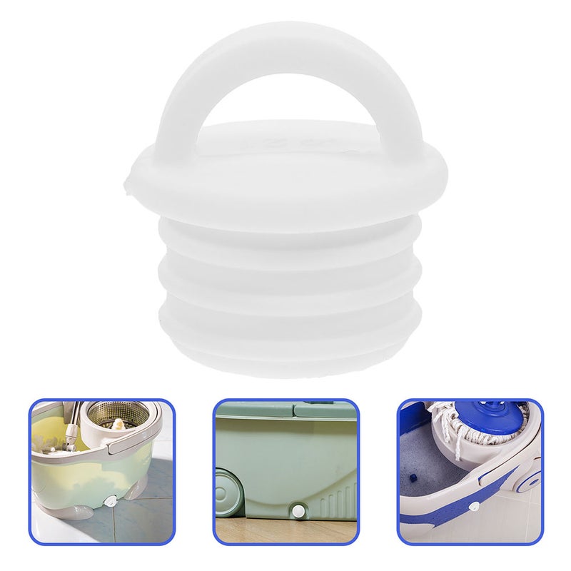 2pcs Flat Mop Bucket Plug Leakproof Outlet Small Mop Buckets Drain Rubber Hole Plug Drain Outlet Seal to Prevent Leaks - Image 2
